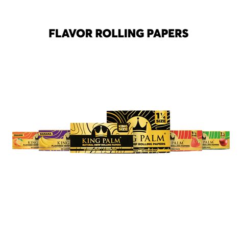 Hemp Rolling Papers by King Palm - Flavored & Natural