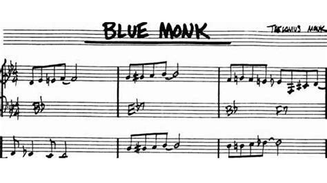 Blue Monk Chord Melody Single Note Solo Chord Shapes