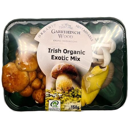 Garryhinch Wood Exotic Mushrooms Irish Organic Exotic Mix 150g Ardkeen Quality Food Store