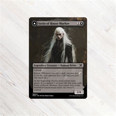 Sorin Of House Markov MTG Proxy Retro Fantasy