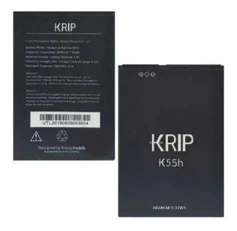 Bateria Krip B55h K55h Nueva Sellada Tienda Fisica MercadoLibre