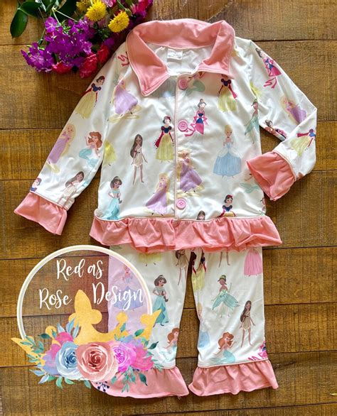 Princess Pajamas/Disney Pajamas/Disney Outfit | Etsy