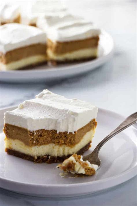 Layered Pumpkin Cheesecake Bars Savor The Best