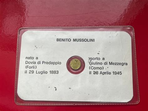 Italy Coincard Commemorativa Del Centenario Della Nascita Di Benito