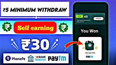 Best MONEY EARNING APP 5 Minimum Withdraw 2 Per Refer Withdraw