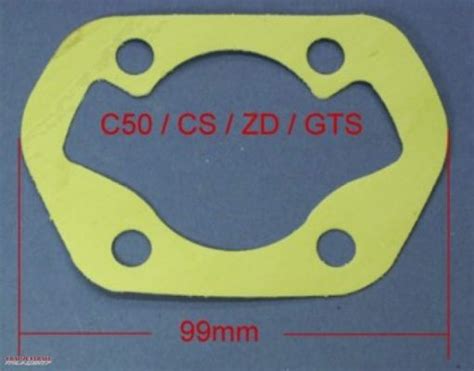 Cylinder base gasket for Zündapp C ZD GTS KS 50 models Ural Zentrale