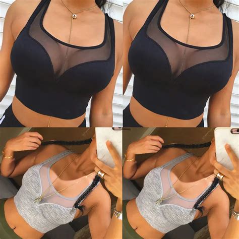 Ladies Sexy Solid See Through Tanks Camis Summer Women Casual Halter