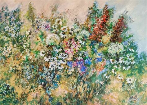 Buy Meadow Flowers - painting by Birutė Butkienė