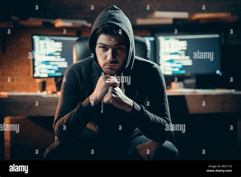 Screen Night Computer Man Crime Shadow Hi Res Stock Photography And