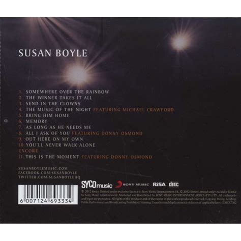 Susan Boyle - Standing Ovation - The Greatest Songs From The Stage (CD ...