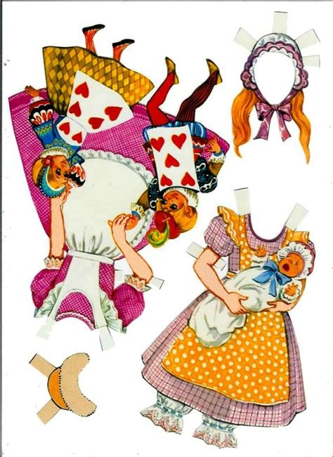 36 Best Alice In Wonderland Paper Dolls Images On Pinterest Wonderland Disney Paper Dolls And