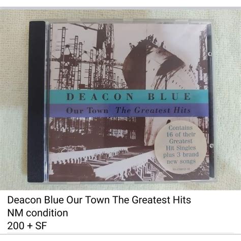 Unsealed Deacon Blue Our Town The Greatest Hits Cd Shopee Philippines