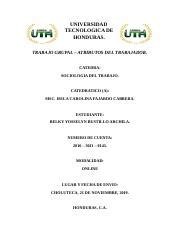 Grupo Soc T Tgatributos Belky Bustillo Docx Universidad