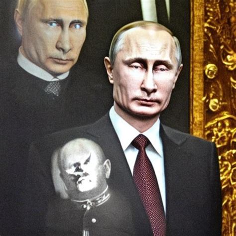 Putin And Ghost Of Hitler Behind Him Openart