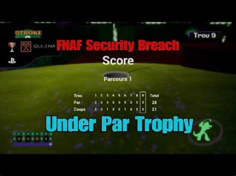 Five Nights At Freddy S Security Breach Achievement Under Par Trophy