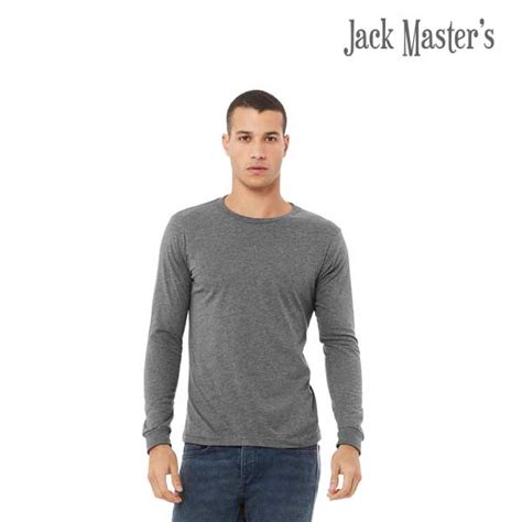 Deep Heather Bella Canvas Long Sleeve Tshirt Jack Master S