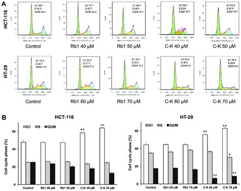 Cell Cycle Analysis Of Hct And Ht Cells Using Flow Cytometry