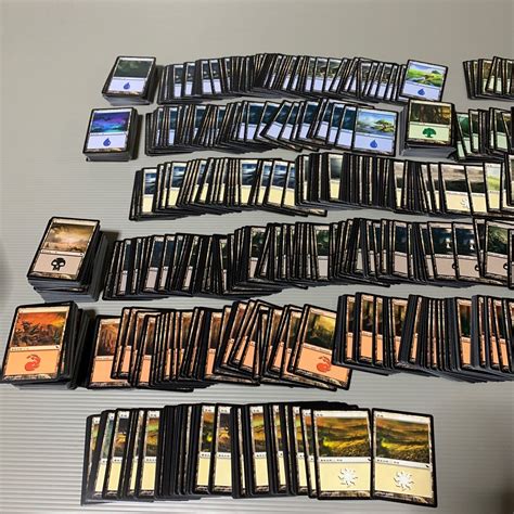 【やや傷や汚れあり】mtg マジックザギャザリング Magic The Gathering 引退 トレカ カード セット 大量 まとめ 土地