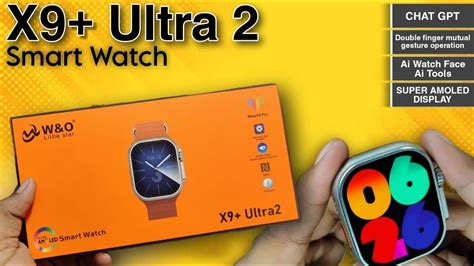 X9 Plus Ultra 2 Super Amoled Display X9 Ultra 2 Smartwatch 49mm Full