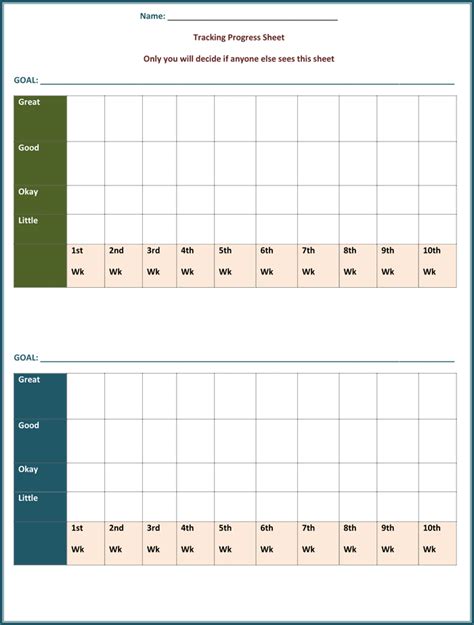 5 Free Goal Tracking & Setting Templates (Word | Excel)