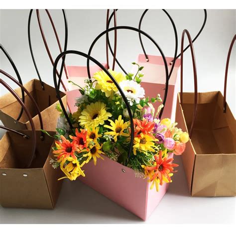 Zl Waterproof Pink Floriculture Flower Arrangement Kraft Paper Foldable