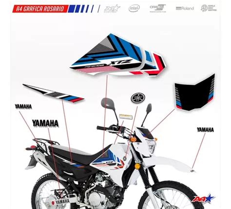 Calcos Yamaha Xtz 125 2023 Kit Completo Moto Blanca En Venta En Rosario