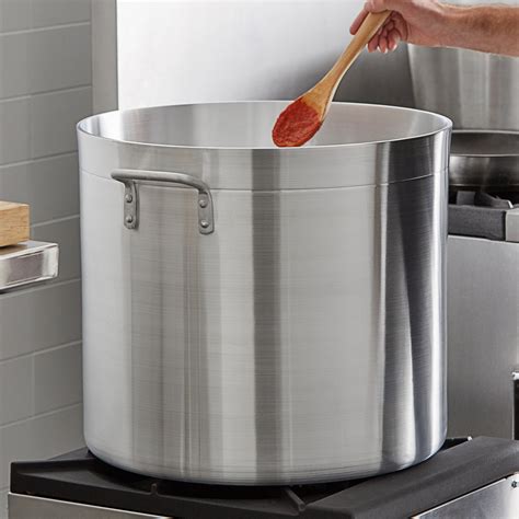 Qt Aluminum Stock Pot Heavy Weight Webstaurantstore