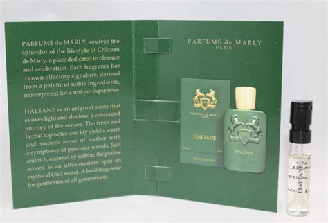 Parfums De Marly Haltane Edp Official Carded Sample Spray Oz