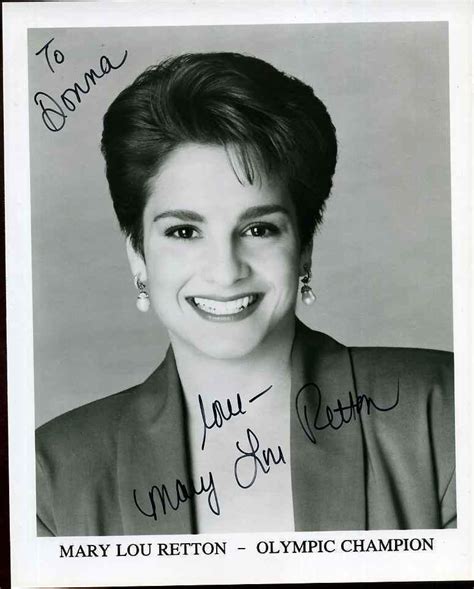 MARY LOU RETTON(Olympic Star) INSCRIBED SIGNED 8 x 10 AUTOGRAPHED PHOTO ...