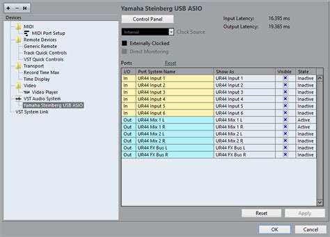 Asio Driver Setup