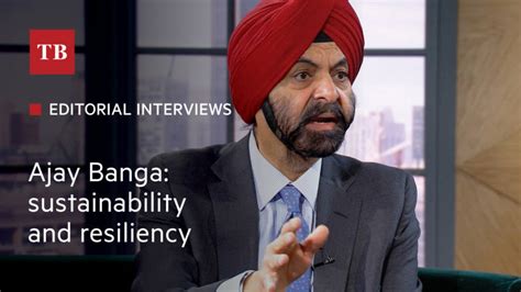 In conversation with Ajay Banga: sustainability and resiliency - The Banker