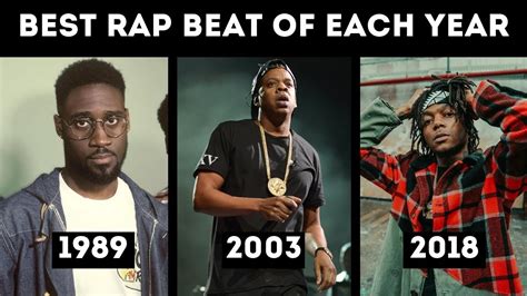 Best Rap Beat Of Each Year 1979 2019 Youtube