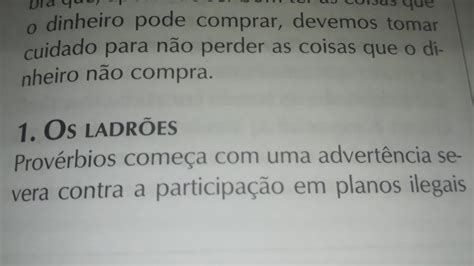 Provérbios 1 Os Ladrões Comentário Bíblico Expositivo de Warren W