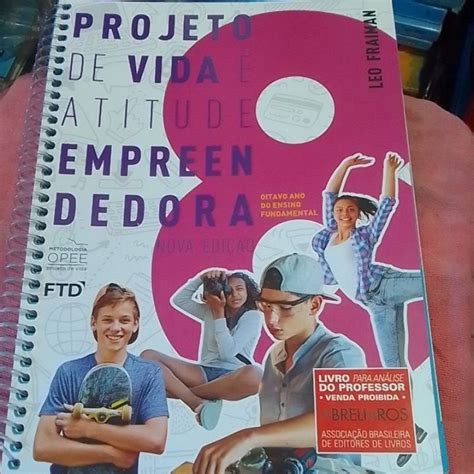 PROJETO DE VIDA E ATITUDE EMPREENDEDORA 8 ANO LEO FRAIMAN Shopee Brasil