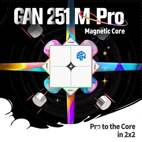 现货GAN 251 M Cube 2x2x2 Magnetic Cube GAN 251 Pro 2x2x2 Cubo Magico