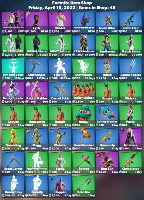 BOUTIQUE FORTNITE DU 15 AVRIL 2022 Fortnite FR Amino