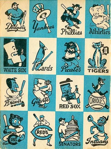 Best Baseballmascots 1956  Mlb Logos Images On Designspiration Baseball Mascots Baseball