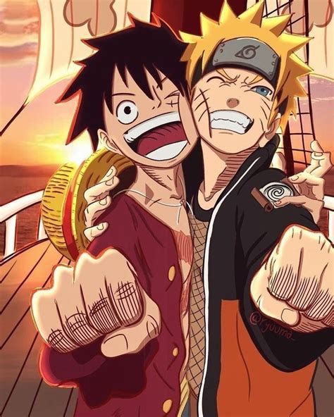 Monkey D Luffy Y Uzumaki Naruto Manga Anime One Piece All Anime