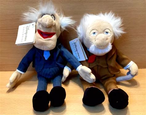 DISNEY STORE EXCLUSIVE Muppet Show Waldorf And Statler Plush Soft Toys