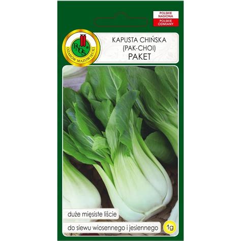 Kapusta chińska pak choi Paket Ogrodniczy Kosmos