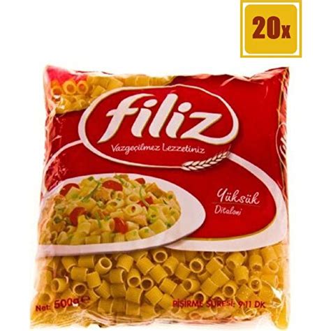 Filiz Yüksük Makarna 500 gr 20 li Set Fiyatı Taksit Seçenekleri