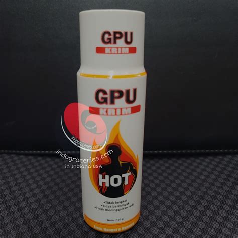 Gpu Krim Hot Grams Meredakan Pegal Linu Nyeri Sendi Keseleo Indo