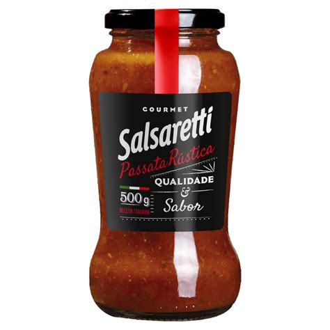 Passata Rustica SALSARETTI Vidro 500g Pão de Açúcar