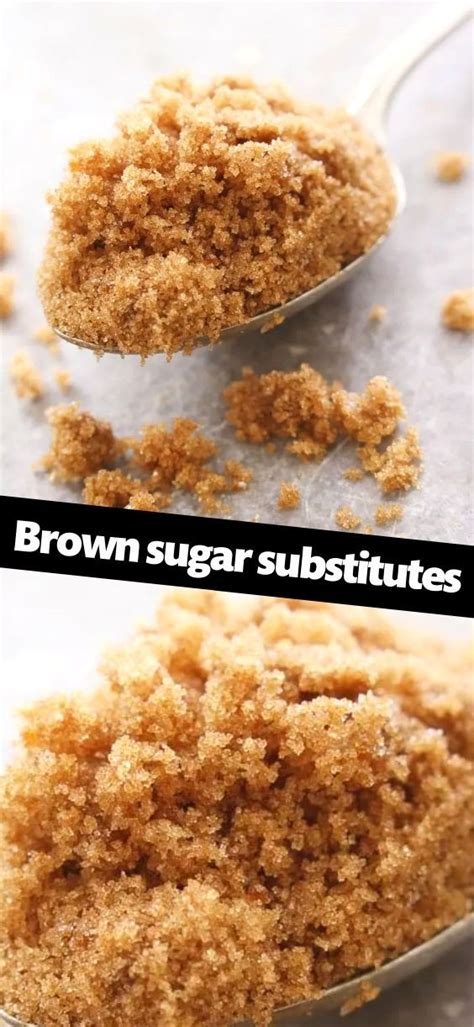 Brown sugar substitutes | Sugar substitutes for baking, Make brown sugar, Low sugar desserts