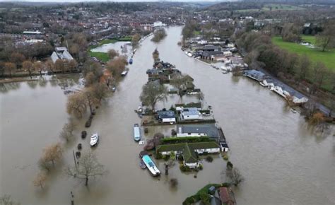 Britain Hit By Flooding After Heavy Rain Swells Major Rivers