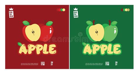 Cute apple logo concept stock vector. Illustration of banner - 306695462