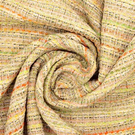 Striped Jacquard Cotton Fabric Multicolored