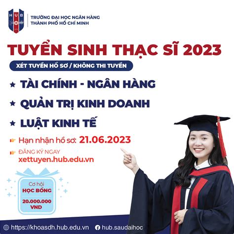 Thông báo tuyển sinh Trình độ Thạc sĩ 2023