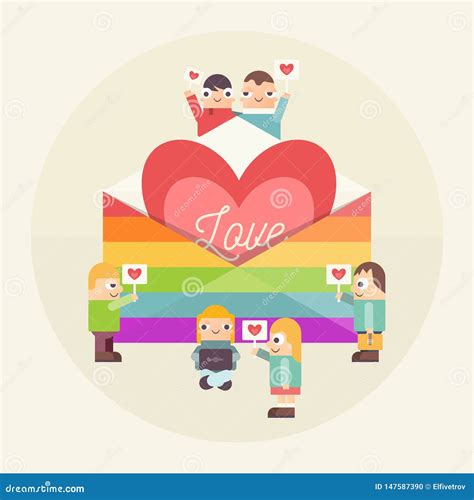 Lgbtq People Community Stock Vector Illustration Of Lesbian 147587390