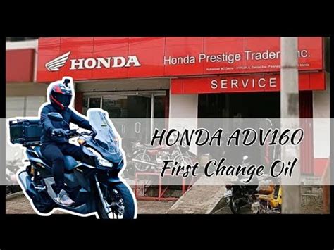 Honda Adv First Change Oil Youtube